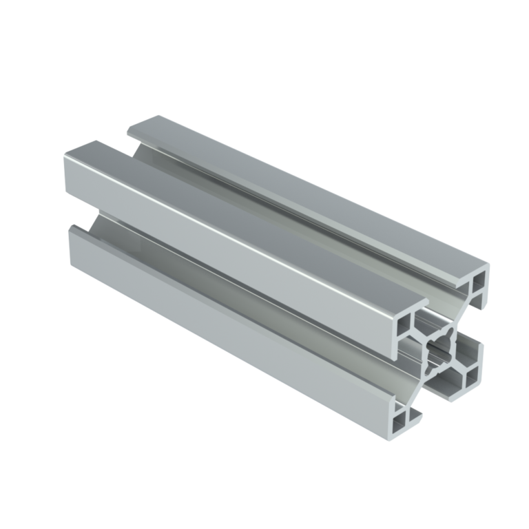 Aluminium Extrusion Profiles, 30-series, 30x30mm, BH-30-8, natural anodized, persp view-3 view, normal